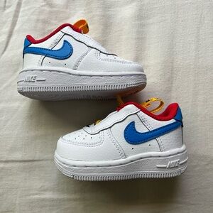 Nike TD Air Force 1 - White Photo Blue